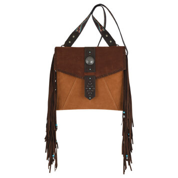 Red Dirt Hat Co Tan Suede Crossbody w Fringe