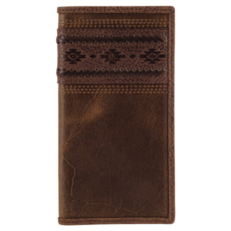 Red Dirt Hat Co Embossed w Whip Stitch Rodeo Wallet