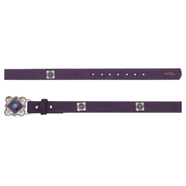 Catchfly Youth Razzmic Berry w Concho Accents Belt