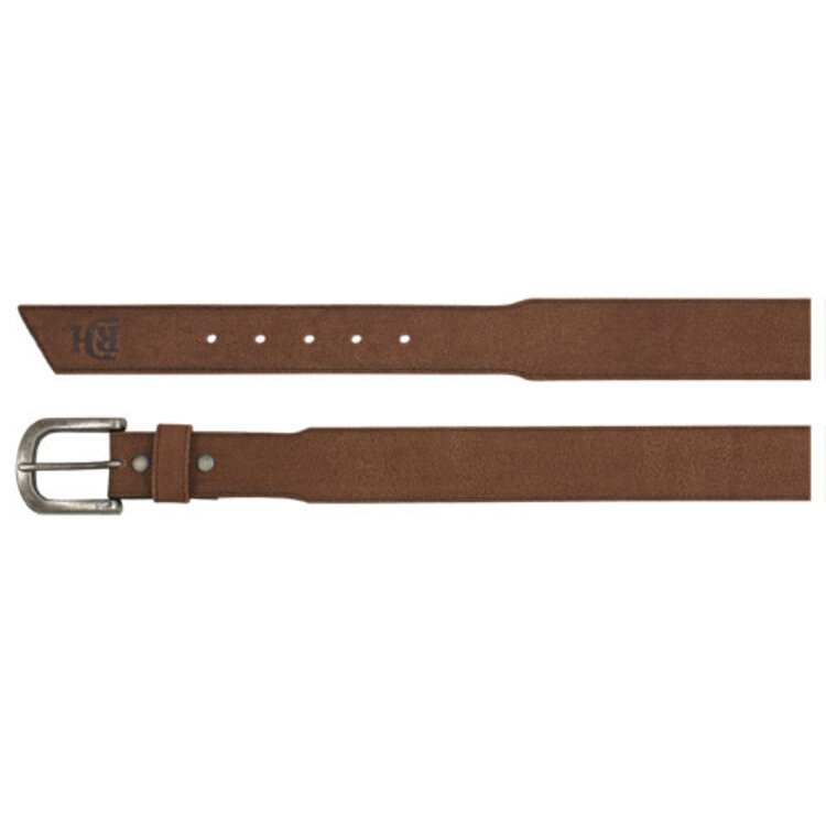 Red Dirt Hat Co Brown Roughout Leather Belt