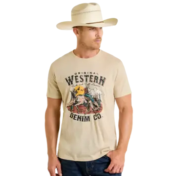 Rock & Roll Denim Desert Bronco Graphic Tee Natural