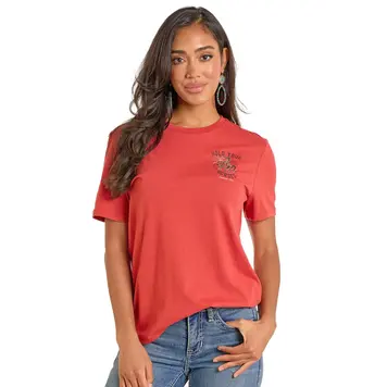 Panhandle Western Wear Hold Your Horses Tee Rust