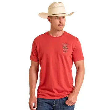 Panhandle Western Wear Hold Your Horses Tee Rust