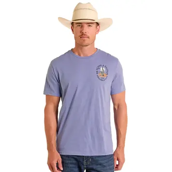 Panhandle Western Wear Go Climb A Cactus Tee Indigo