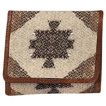 Justin Small Tan Aztec Blanket Wallet