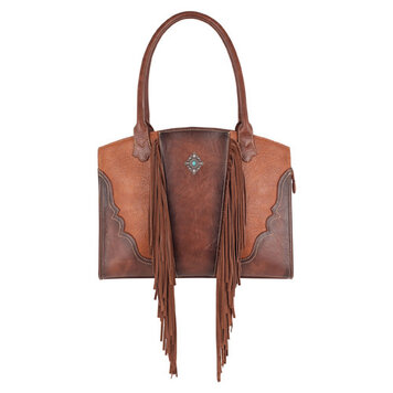 Justin Brown and Tan w Concho Carry Tote