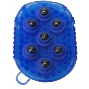 Partrade Blue Gel Groomer Massage Mitt W/ Rollers