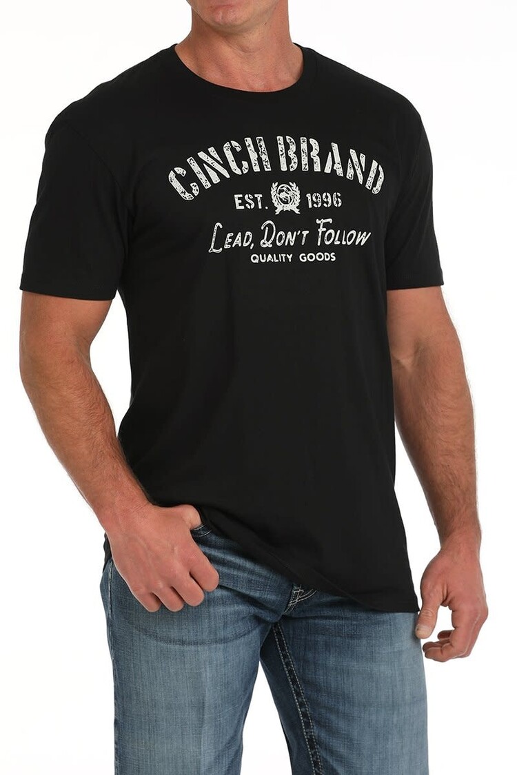 Cinch Lead Dont Follow Tee Black