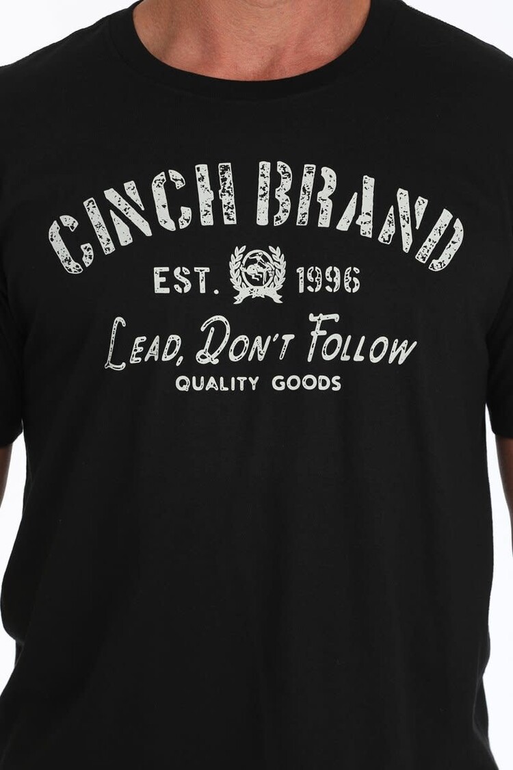 Cinch Lead Dont Follow Tee Black