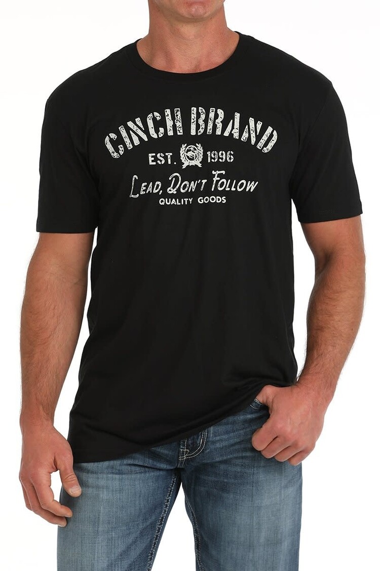 Cinch Lead Dont Follow Tee Black