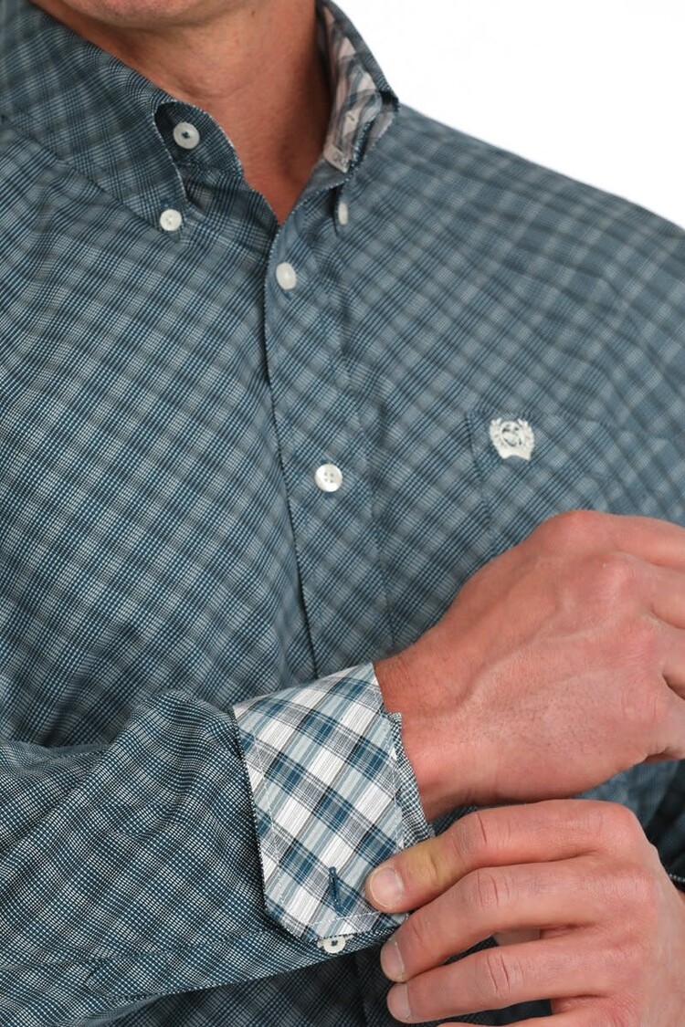 Cinch Geometric Button Down