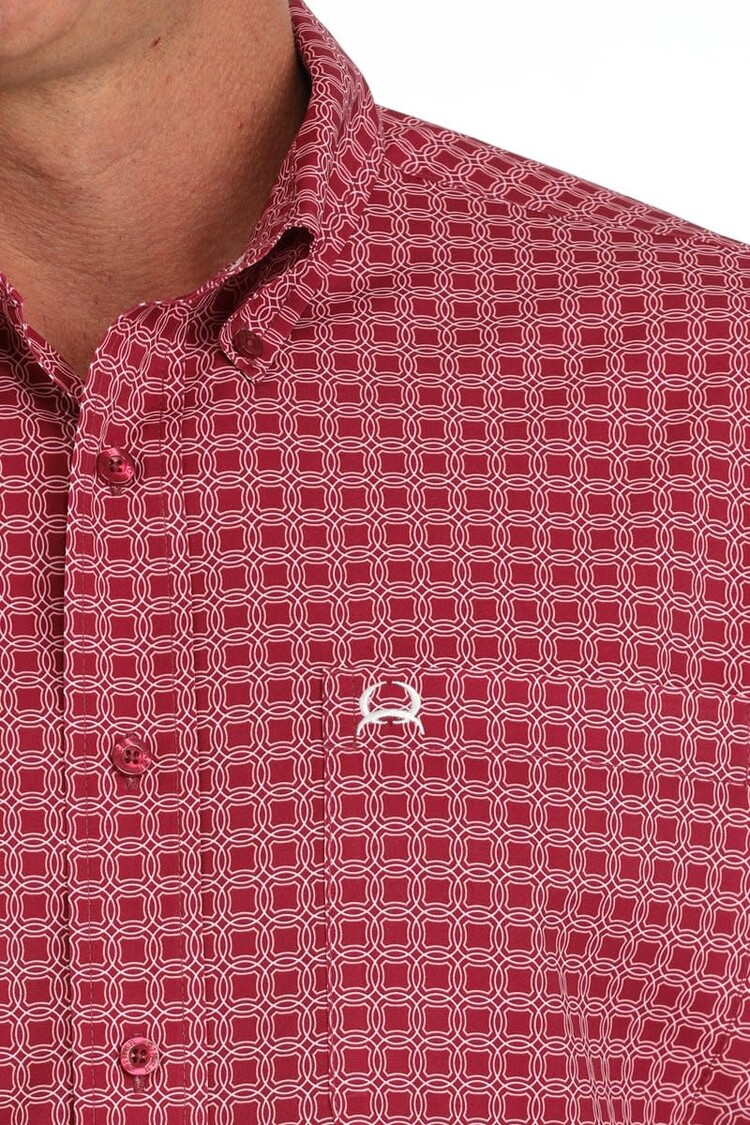 Cinch Arenaflex Button Down Deep Pink