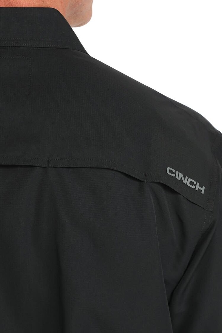 Cinch Arenaflex Ripstop Solid Button Down Black