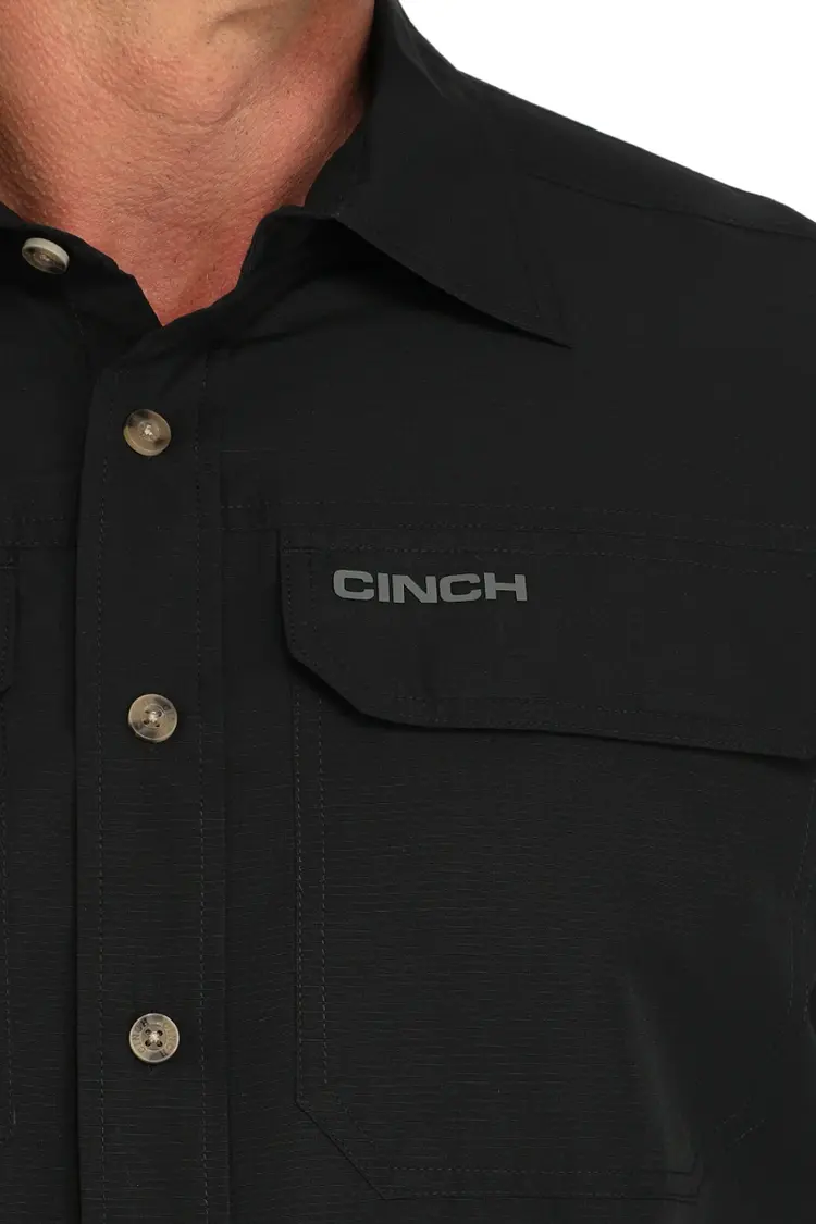 Cinch Arenaflex Ripstop Button Down Black