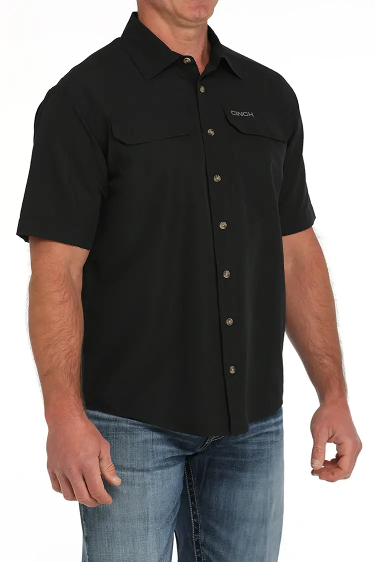 Cinch Arenaflex Ripstop Button Down Black