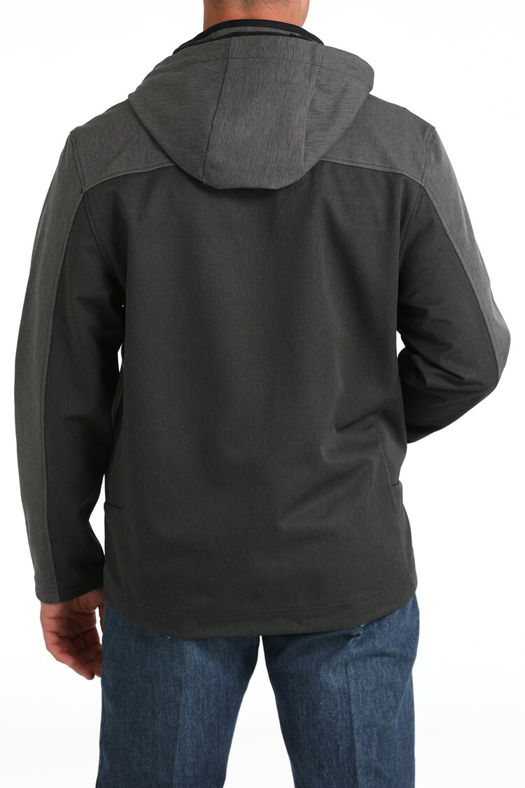 Cinch Hooded Softshell Jacket Black