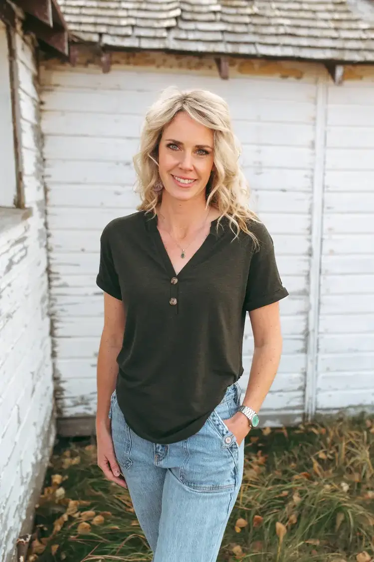 Grazier The Eleen Essential Tee Heather Green