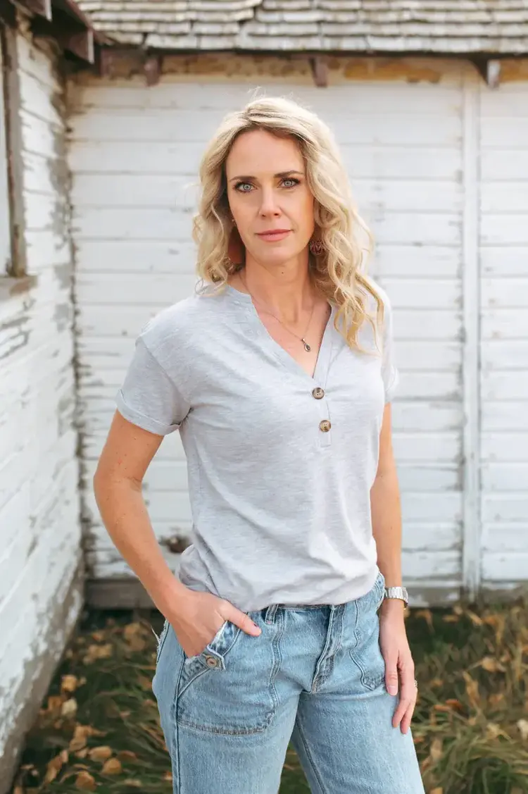 Grazier The Eleen Essential Tee Heather Grey