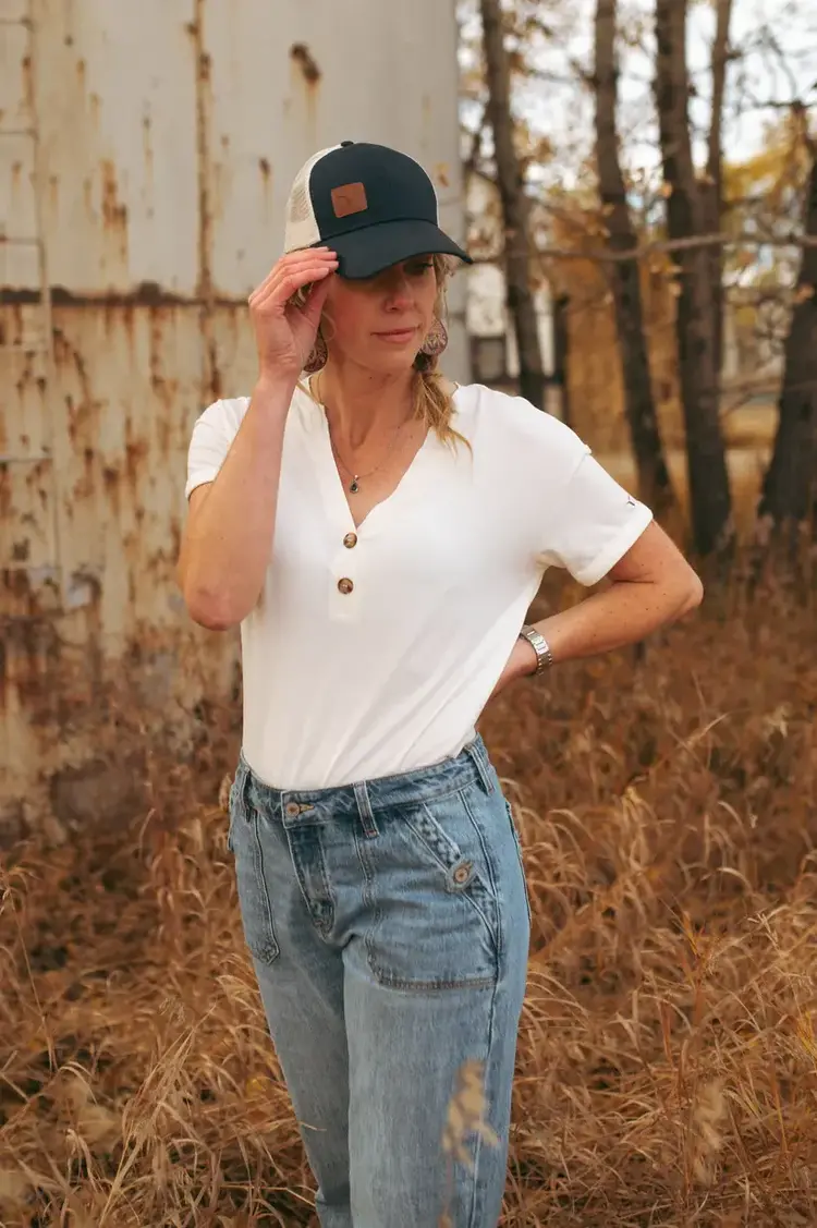 Grazier The Calamity Trucker Cap For Women Navy
