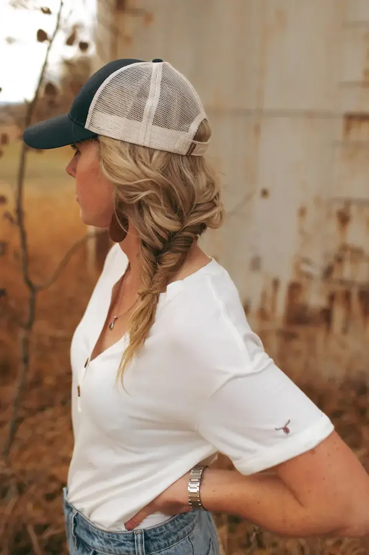 Grazier The Calamity Trucker Cap For Women Navy