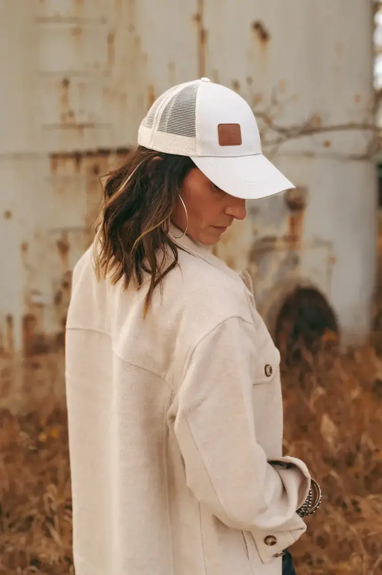 Grazier The Calamity Trucker Hat For Women Ivory