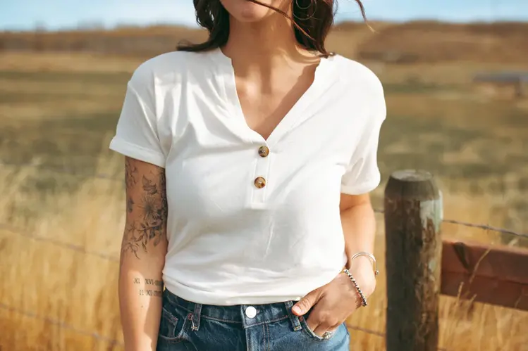 Grazier The Eleen Essential Tee Ivory