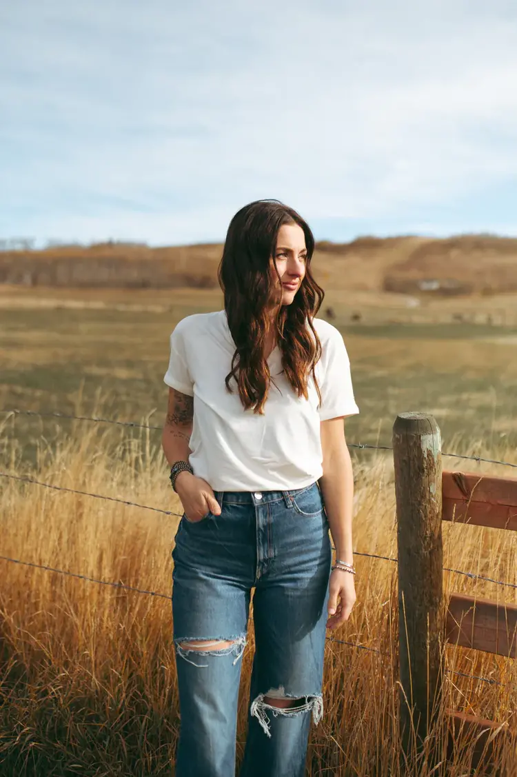 Grazier The Eleen Essential Tee Ivory
