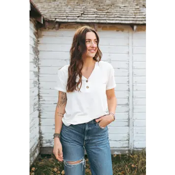 Grazier The Eleen Essential Tee Ivory