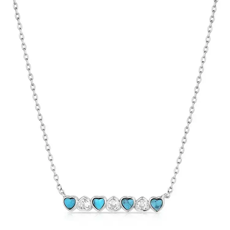 Montana Silversmiths Alternating Hearts Necklace