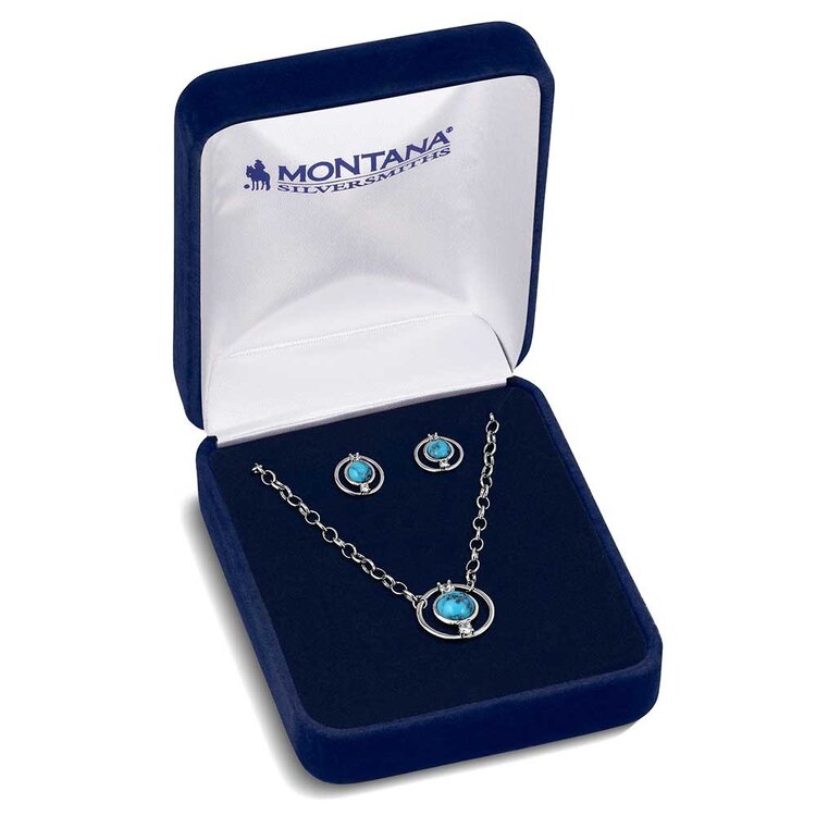 Montana Silversmiths Through the Center Jewelry Set