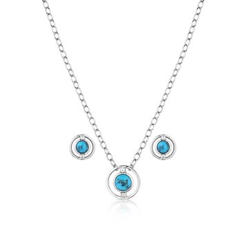 Montana Silversmiths Through the Center Jewelry Set