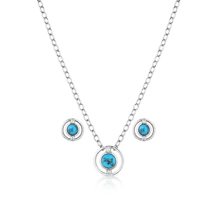 Montana Silversmiths Through the Center Jewelry Set