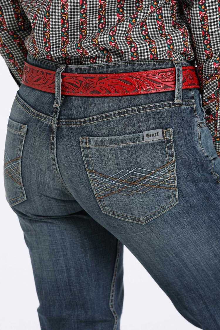 Cruel Denim Jayley Mid Rise Trouser Medium Stone