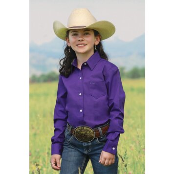 Cruel Denim Youth Solid Button-Down Purple