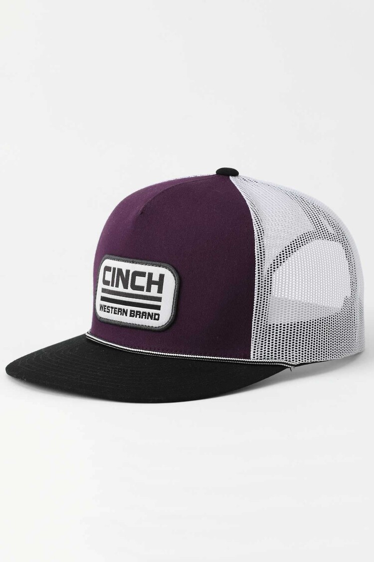 Cinch Western Brand Flat Brim Cap Purple