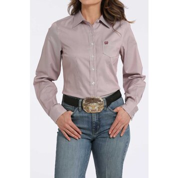Cinch Tencel Stripe Button-Down Pink