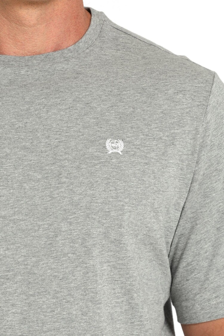 Cinch Solid Logo Tee Gray