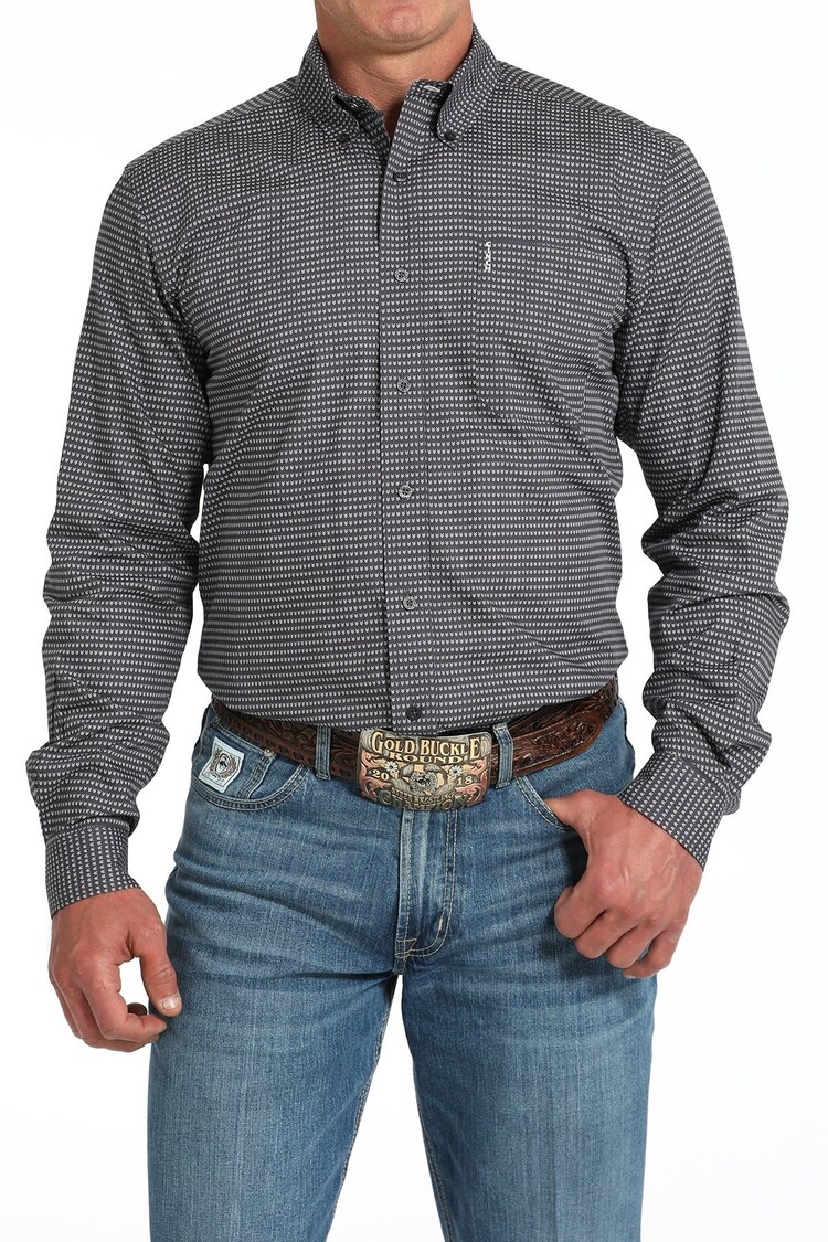 Cinch Modern Fit Button-Down Gray