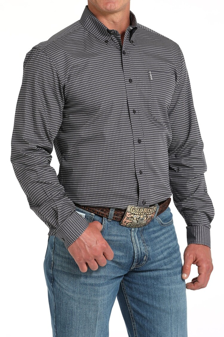 Cinch Modern Fit Button-Down Gray