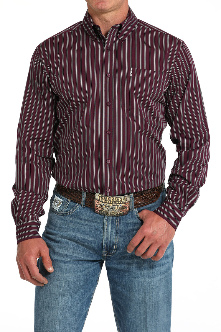 Cinch Modern Fit Stripe Purple