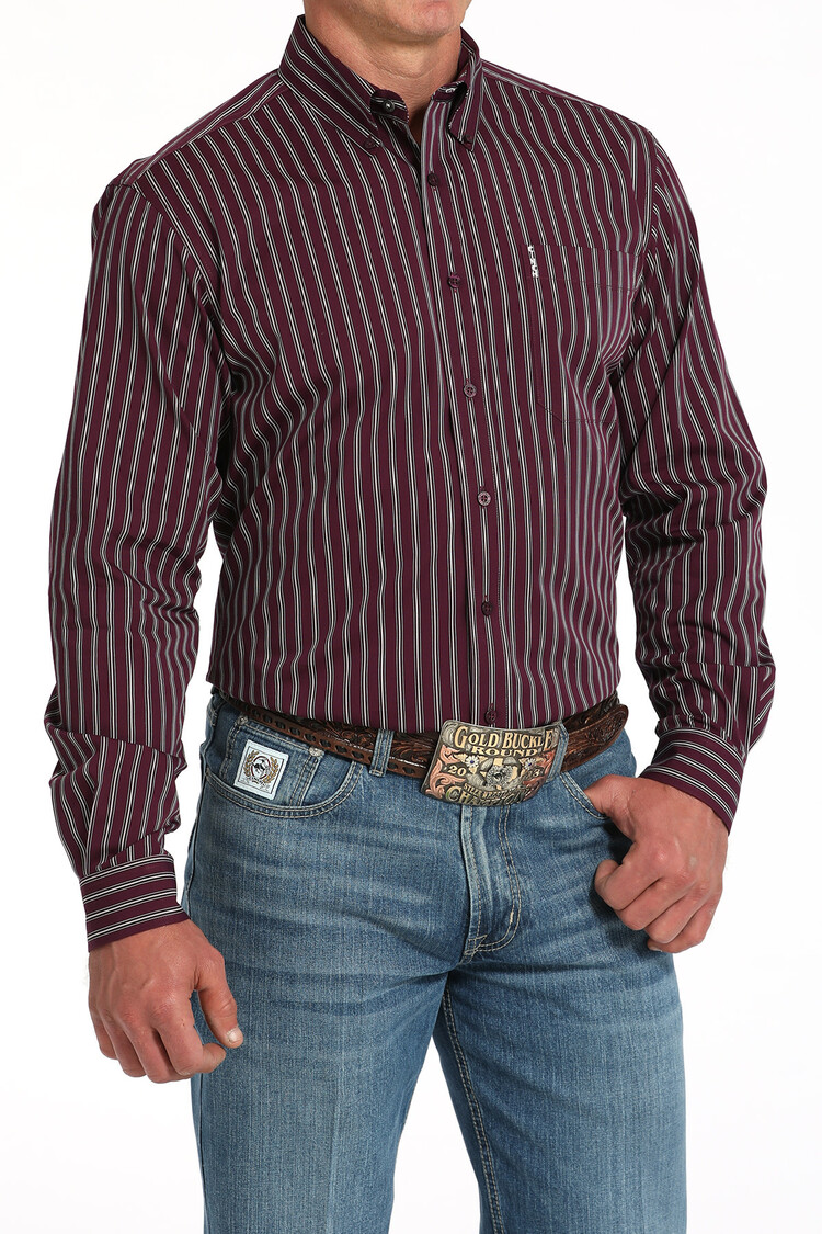 Cinch Modern Fit Stripe Purple