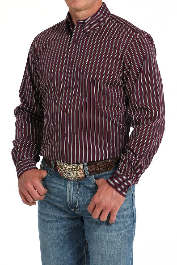 Cinch Modern Fit Stripe Purple