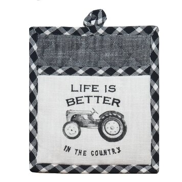 Kay Dee Designs Farmhouse Embroidered Pocket Mitt