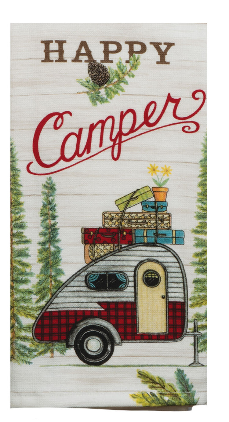 Kay Dee Designs Scenic Route Happy Camper Dual Purpose Terry Towel