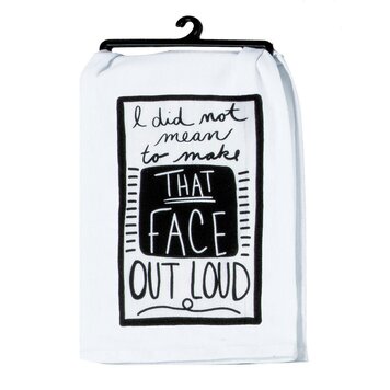 Kay Dee Designs Snarkasms That Face Flour Sack Towel