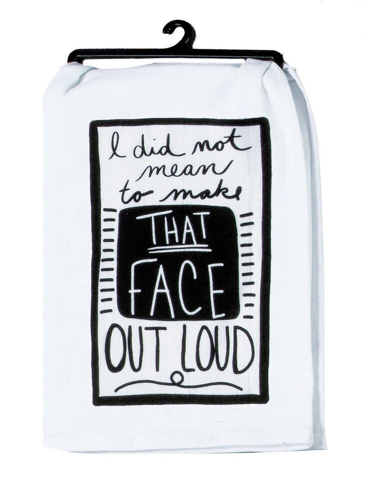 Kay Dee Designs Snarkasms That Face Flour Sack Towel