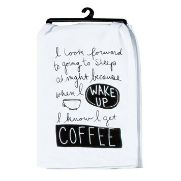 Kay Dee Designs Snarkasms Wake Up Flour Sack Towel