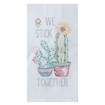 Kay Dee Designs Cactus Garden Embroidered Flour Sack Towel