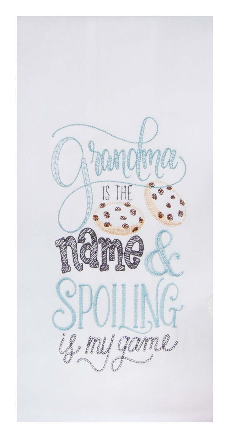 Kay Dee Designs Snarkasms Grandma Embroidered Flour Sack Towel