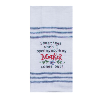 Kay Dee Designs Snarkasms Mother Embroidered Tea Towel